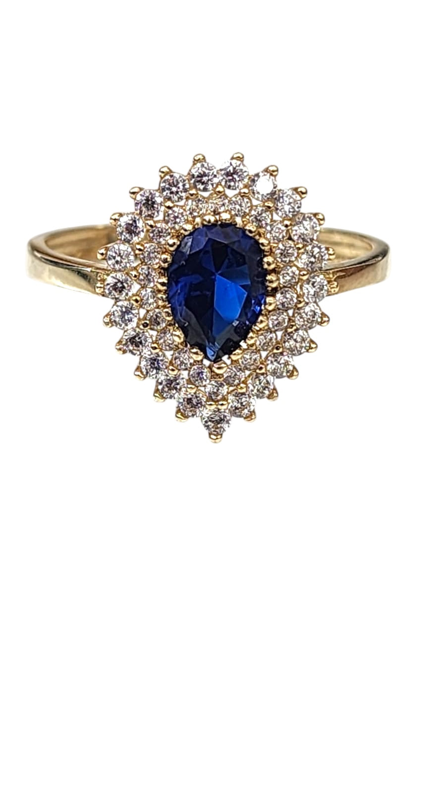 Limited Edition! Emerald 14k Ring with CZ Stones