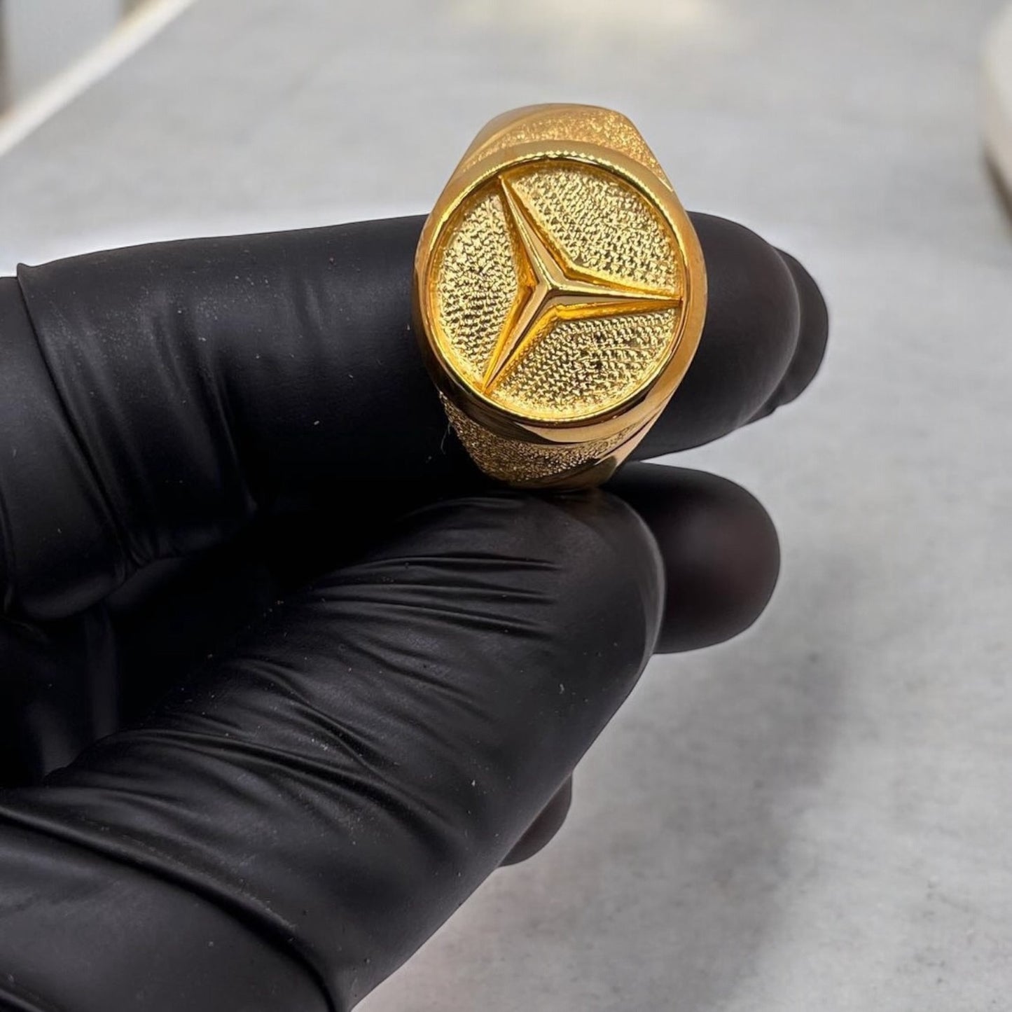 Benz Design with Hand Filled Designs