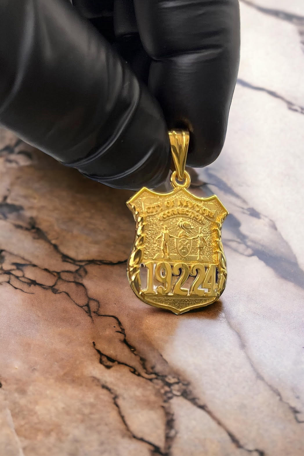 Police Badge Pendant