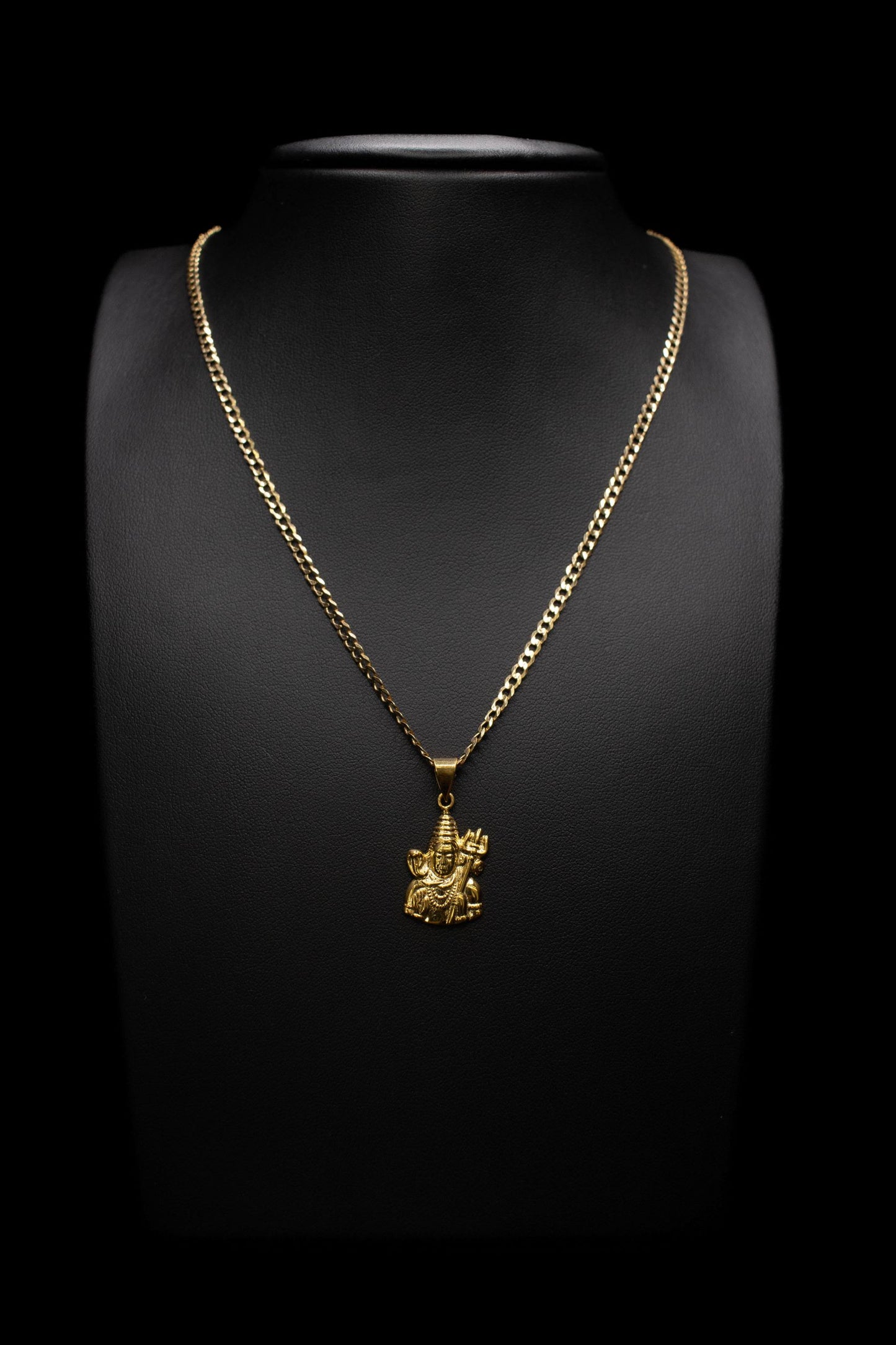 Cuban chain paired with Lord Shiva Pendant