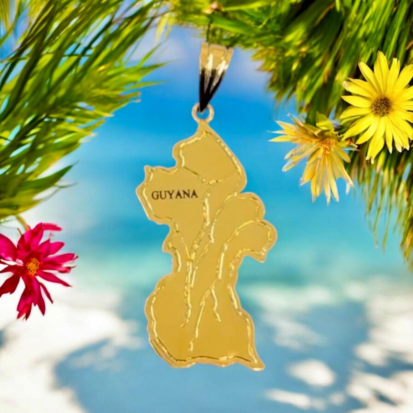 Guyana Flag Pendant