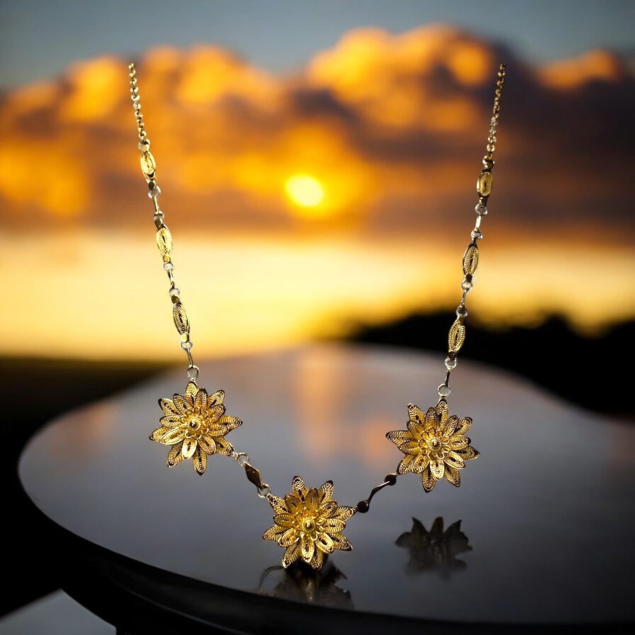 Flower necklaces