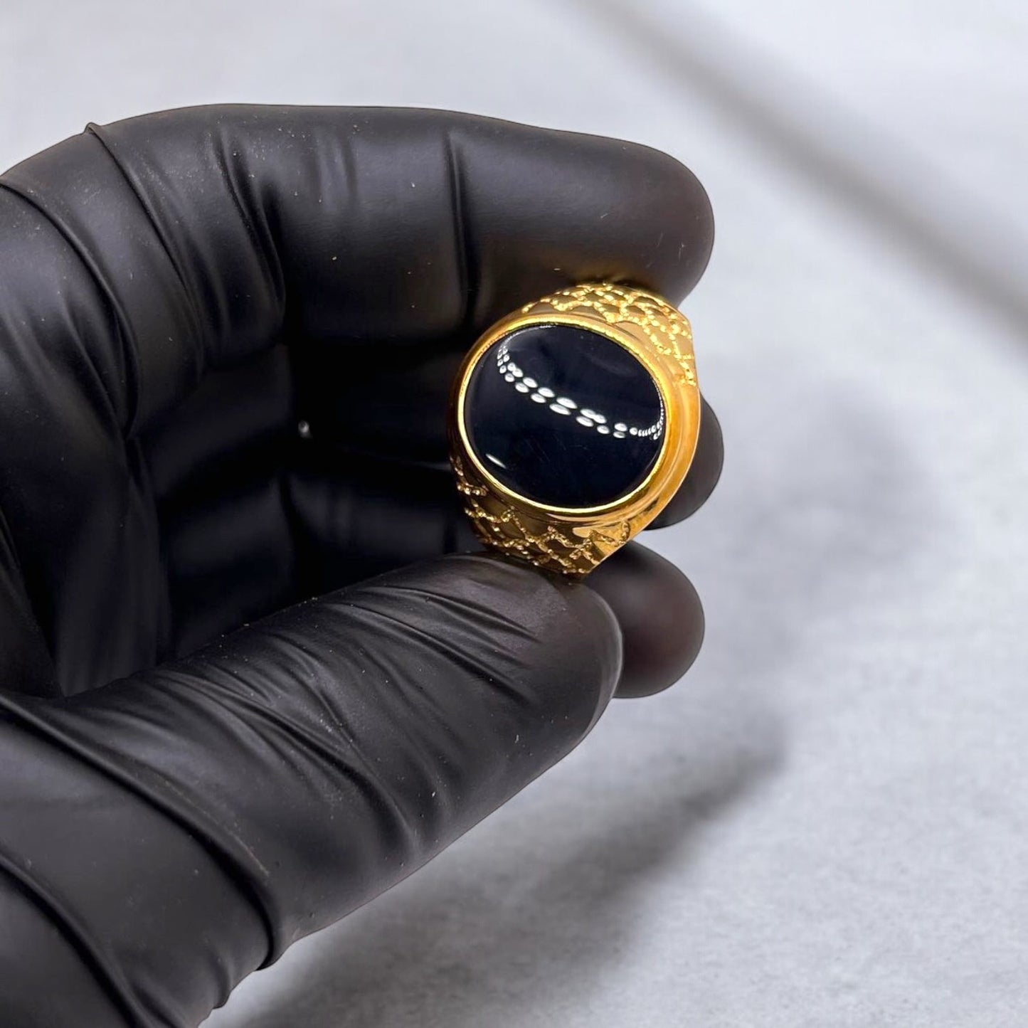 Black Annex Stone Ring