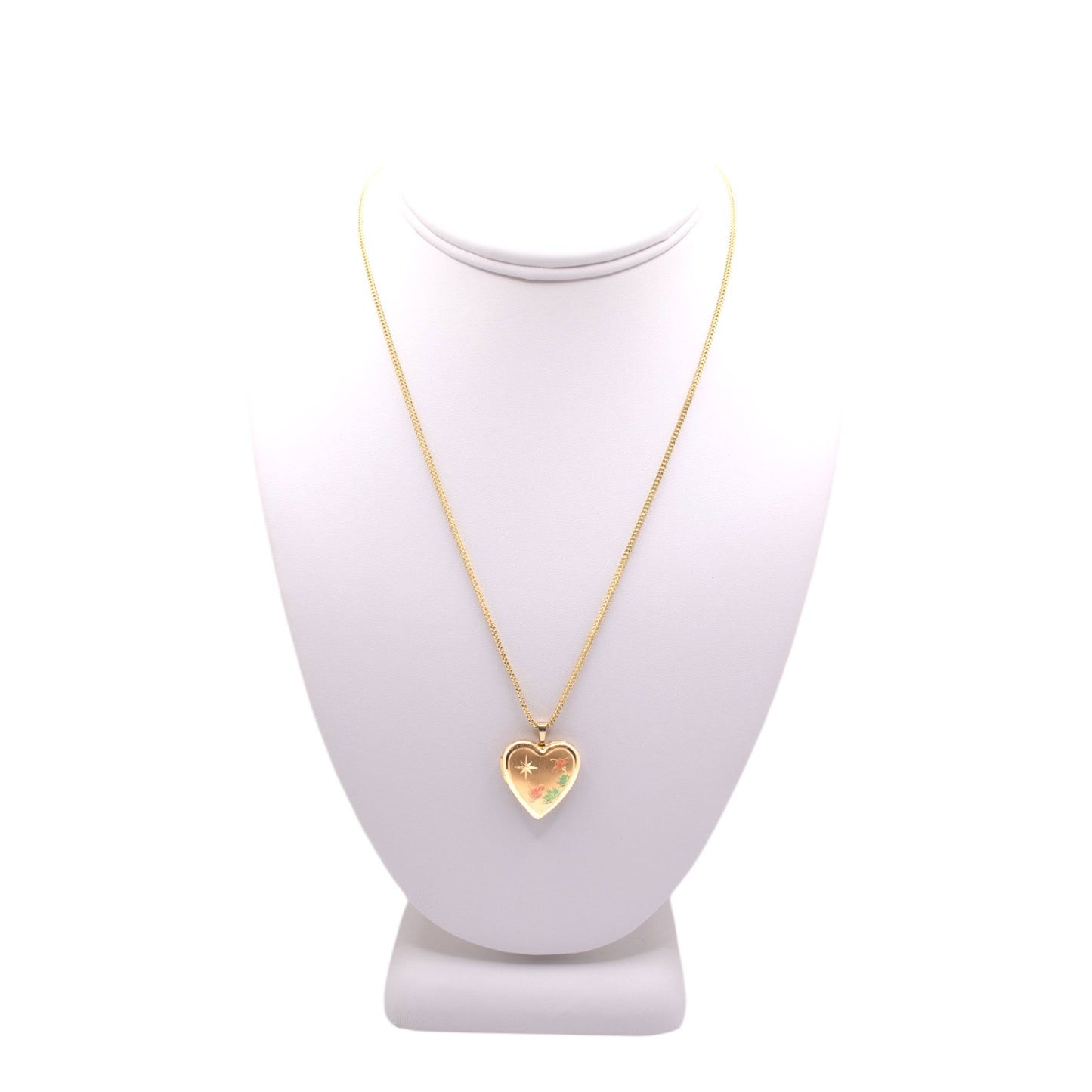Necklace with Enamel Heart Pendant