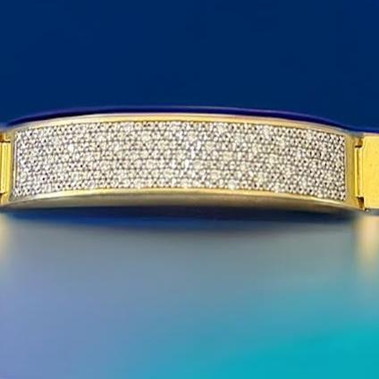 Men's Cuban Bracelets with SI Diamonds