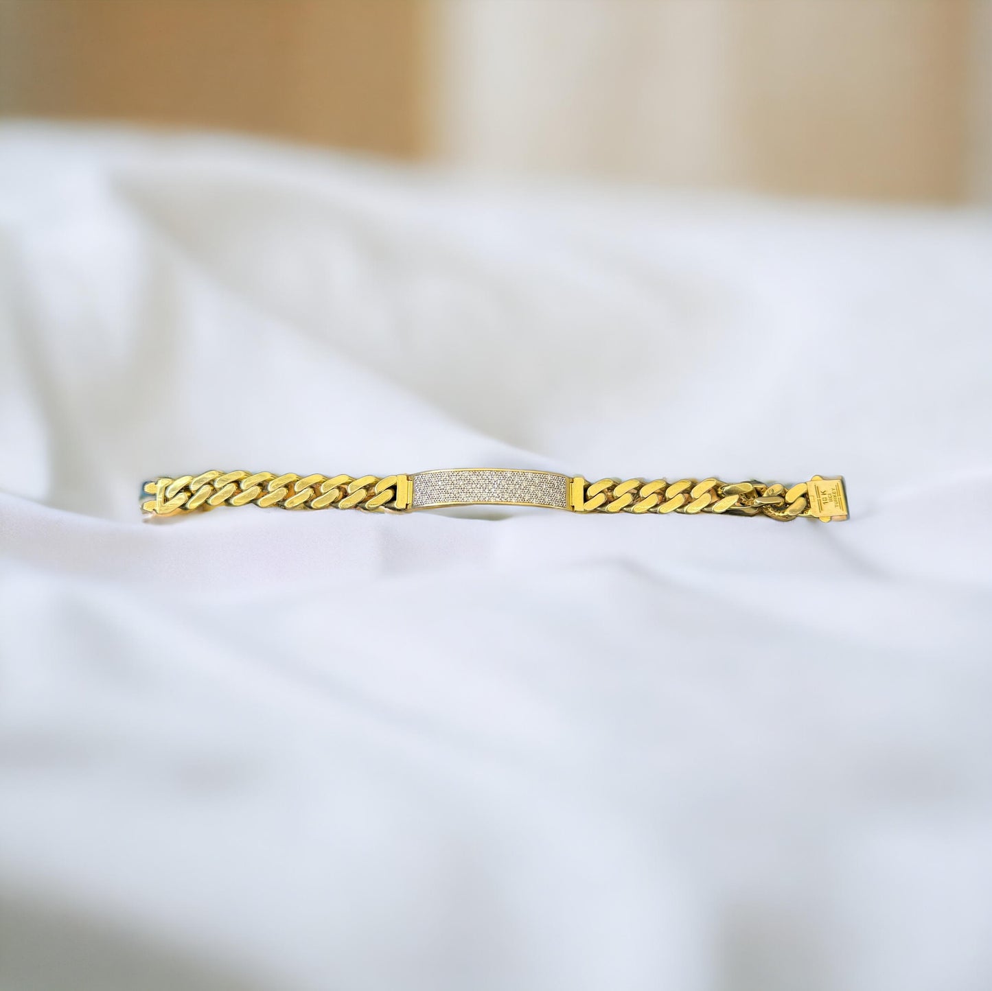 Men's Cuban Bracelets with SI Diamonds