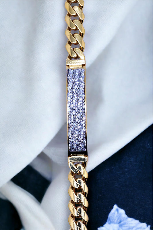 Men's Cuban Bracelets with SI Diamonds