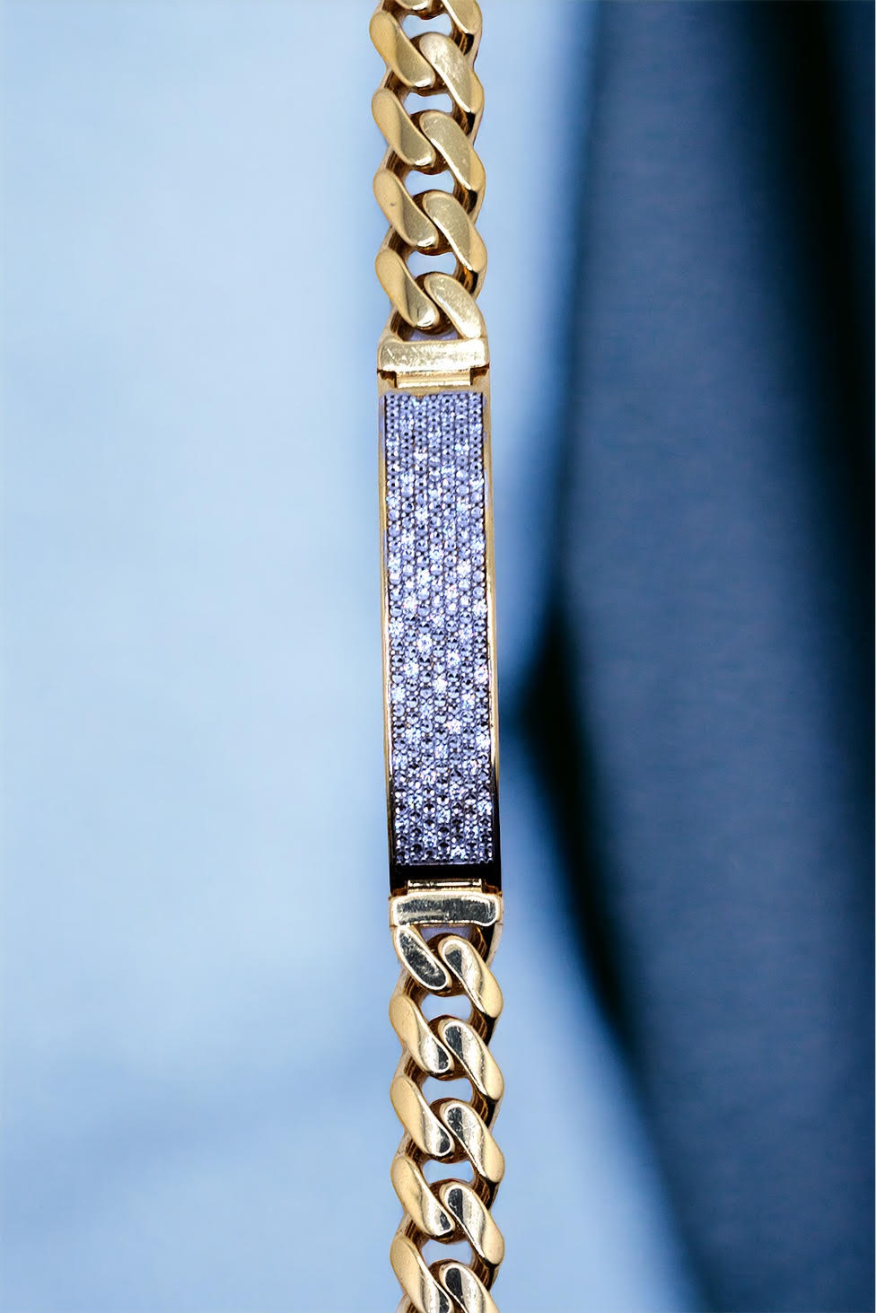 Men's Cuban Bracelets with SI Diamonds