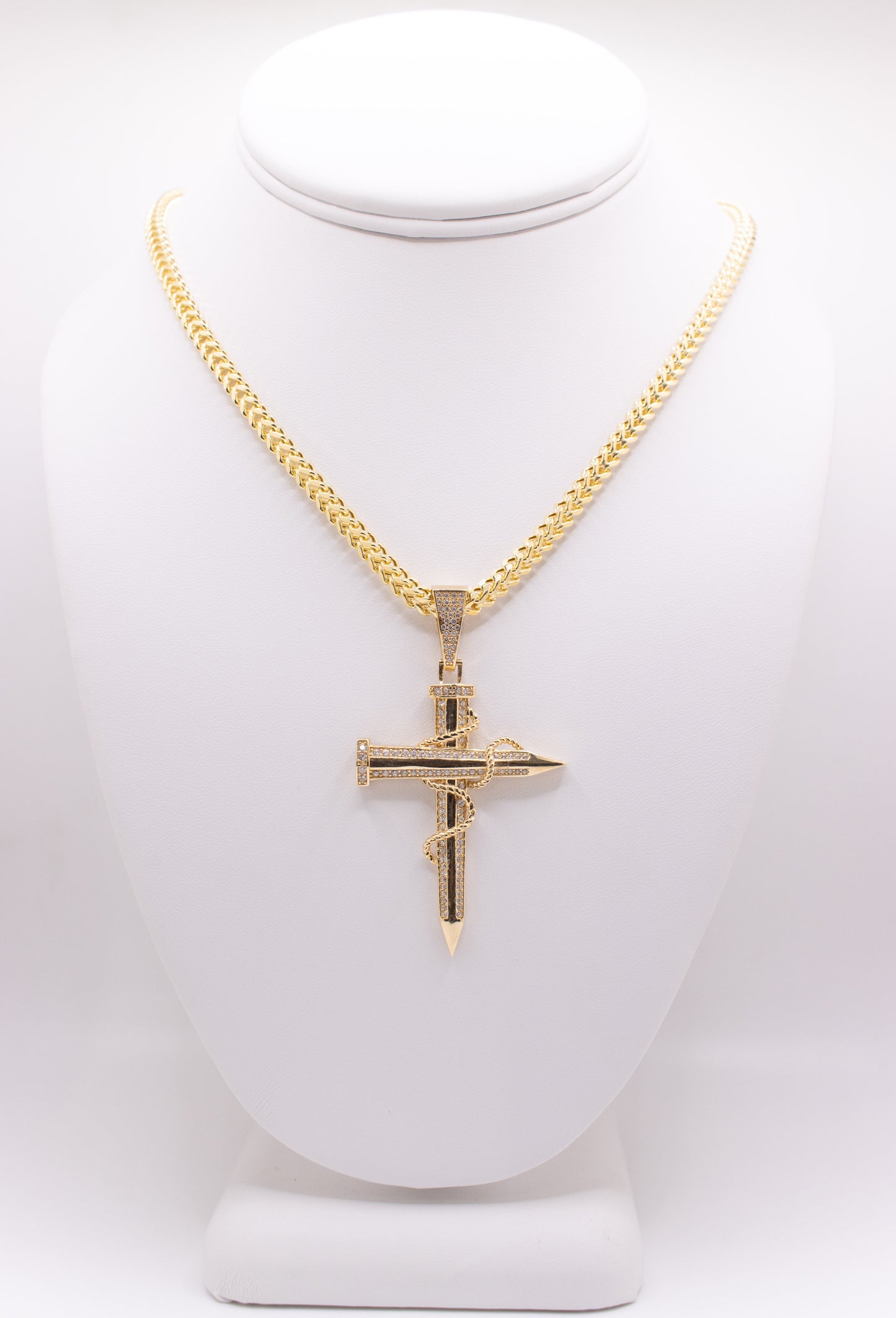 Cross Pendant & Cuban Necklace